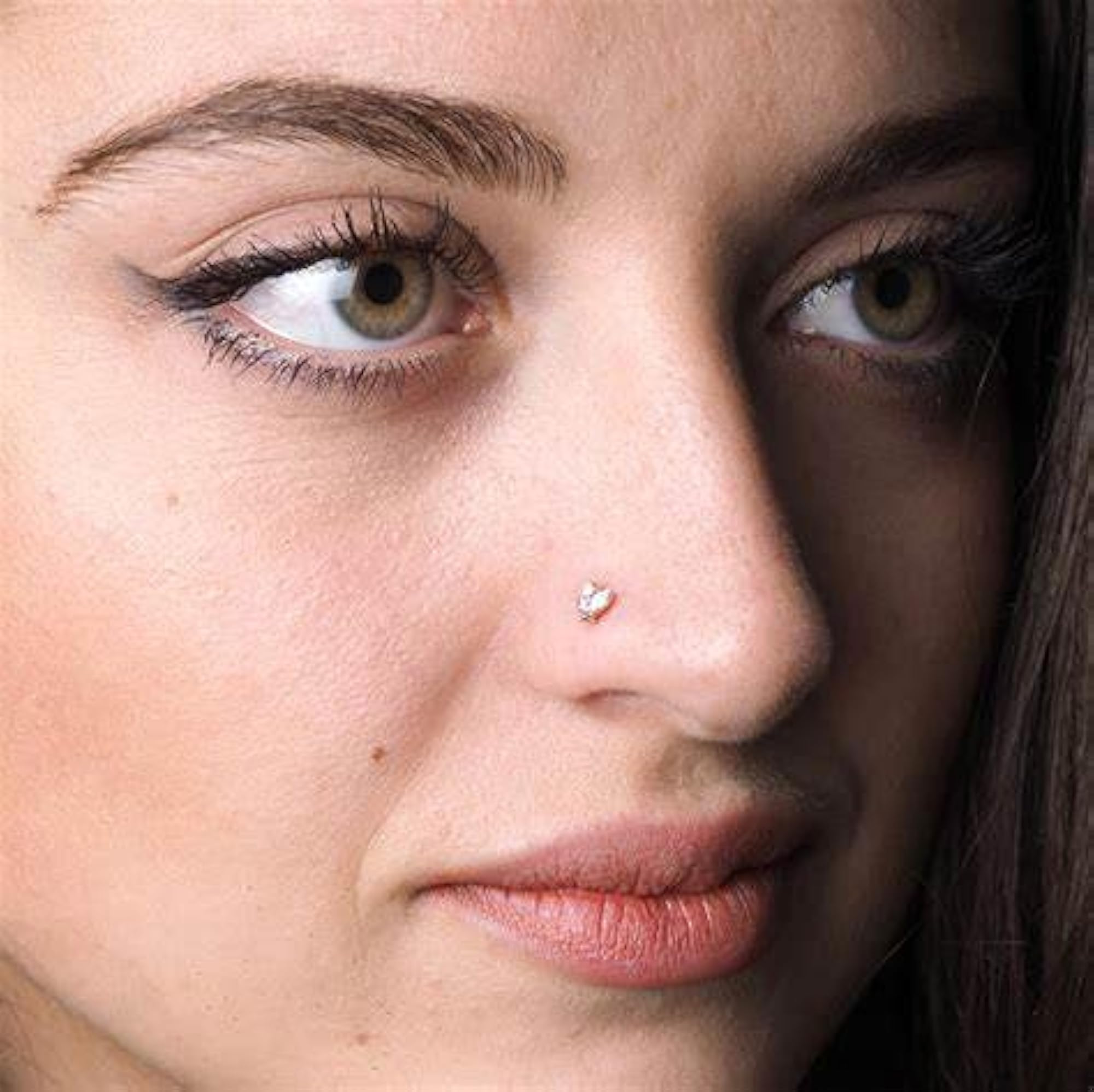 20g Nose Stud Diamond Nose Rings Stud for Women, Surgical Steel